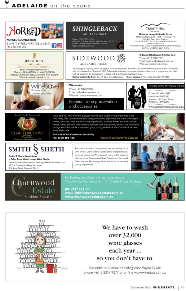 Advertise in Winestate Magazine