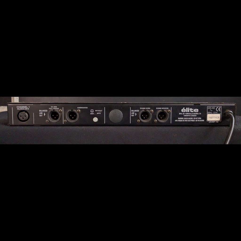 YORKVILLE ELITE P2003EX SINGLE CHANNEL BALANCED SOUND PROCESSOR