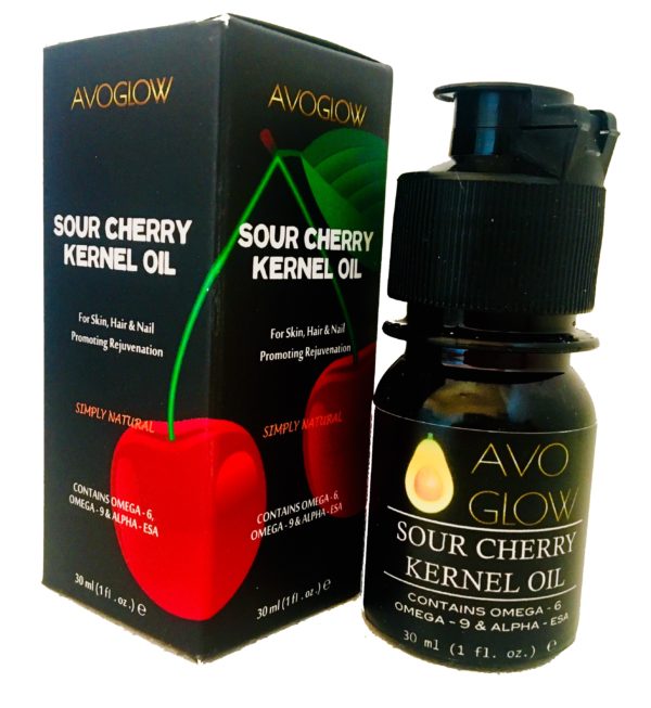 SOUR CHERRY KERNEL OIL – Anti-ageing – 30 ml bottle from AVOGLOW – $16/bottle