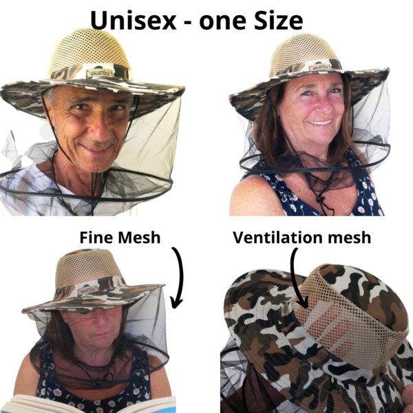 GALATTICA ANTI FLY / MOSQUITO / BEES NET HAT