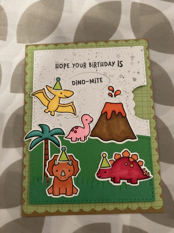 Dinosaur Reveal wheel card #1