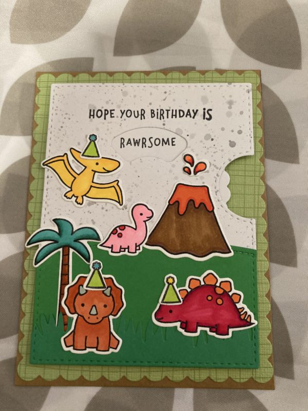 Dinosaur Reveal wheel card #1