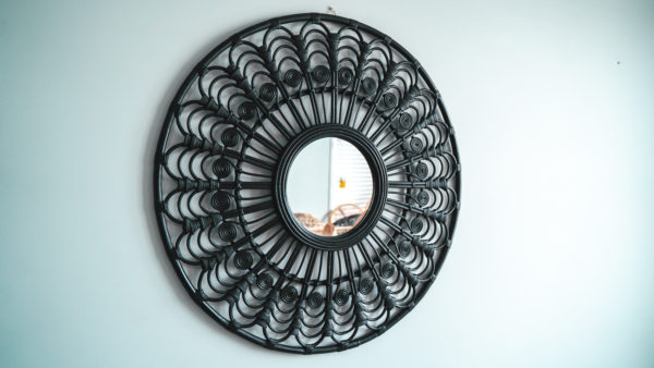 Beautiful Carving style Rattan Mirror 50-50