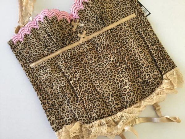 Gorgeous Lingerie Animal Print Corset and G String Set – Made in Brazil