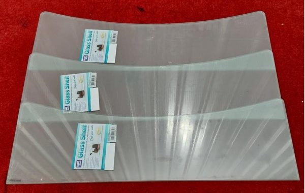 3 x Complete Glass Shelf GL8180S 800×250/180x8mm Concave Frosted with AMPLEW Handy Clips AU$100 Qoin