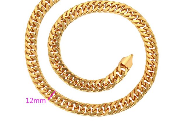 24ct yellow gold filled chain with stamp(24k)