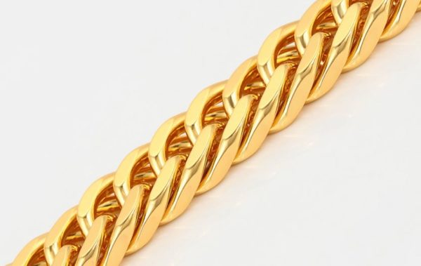 24ct yellow gold filled chain with stamp(24k)