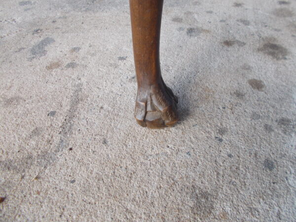 VINTAGE 1930’S/40’S SOLID TIMBER COFFEE TABLE CLAW AND BALL FEET $95.00