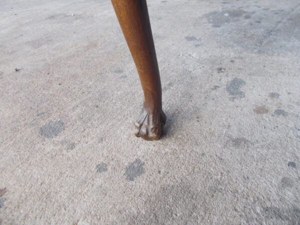 VINTAGE 1930’S/40’S SOLID TIMBER COFFEE TABLE CLAW AND BALL FEET $95.00