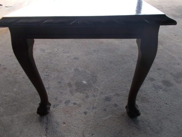 VINTAGE 1930’S/40’S SOLID TIMBER COFFEE TABLE CLAW AND BALL FEET $95.00