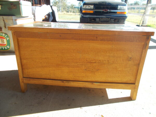 RUSTIC SOLID TIMBER 2 DRAWER CABINET WITH MAGAZINE/BOOK STORAGE $145.00