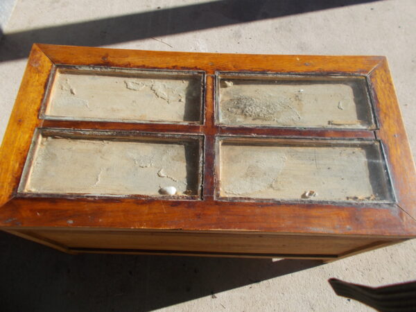 RUSTIC SOLID TIMBER 2 DRAWER CABINET WITH MAGAZINE/BOOK STORAGE $145.00