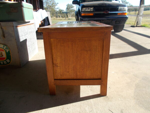 RUSTIC SOLID TIMBER 2 DRAWER CABINET WITH MAGAZINE/BOOK STORAGE $145.00