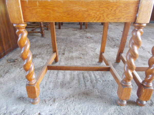 4 X VINTAGE AMERICAN OAK HIGH BACK DINING CHAIRS GREAT CONDITION $320